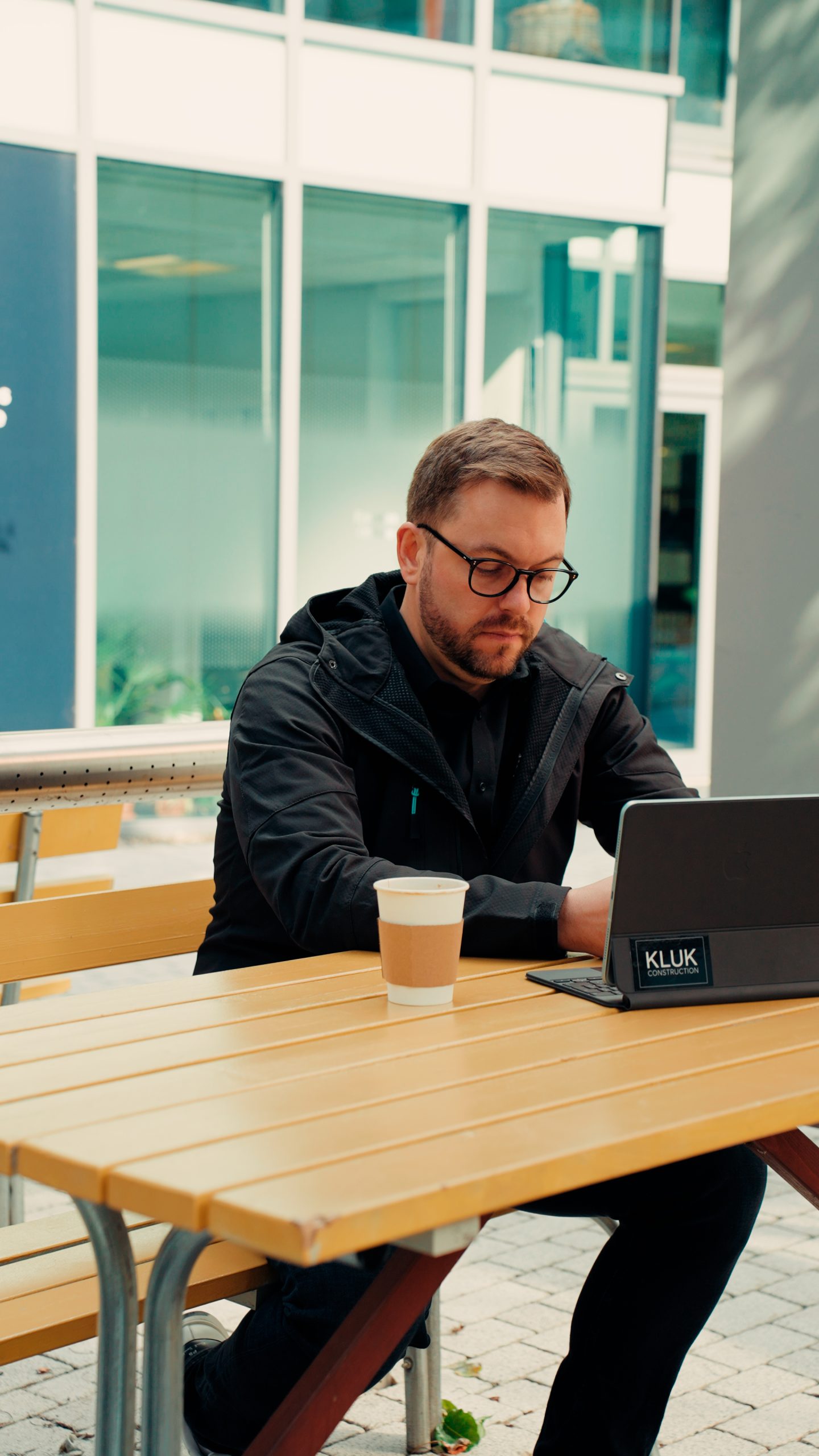 Marcin Kluk during tender process
