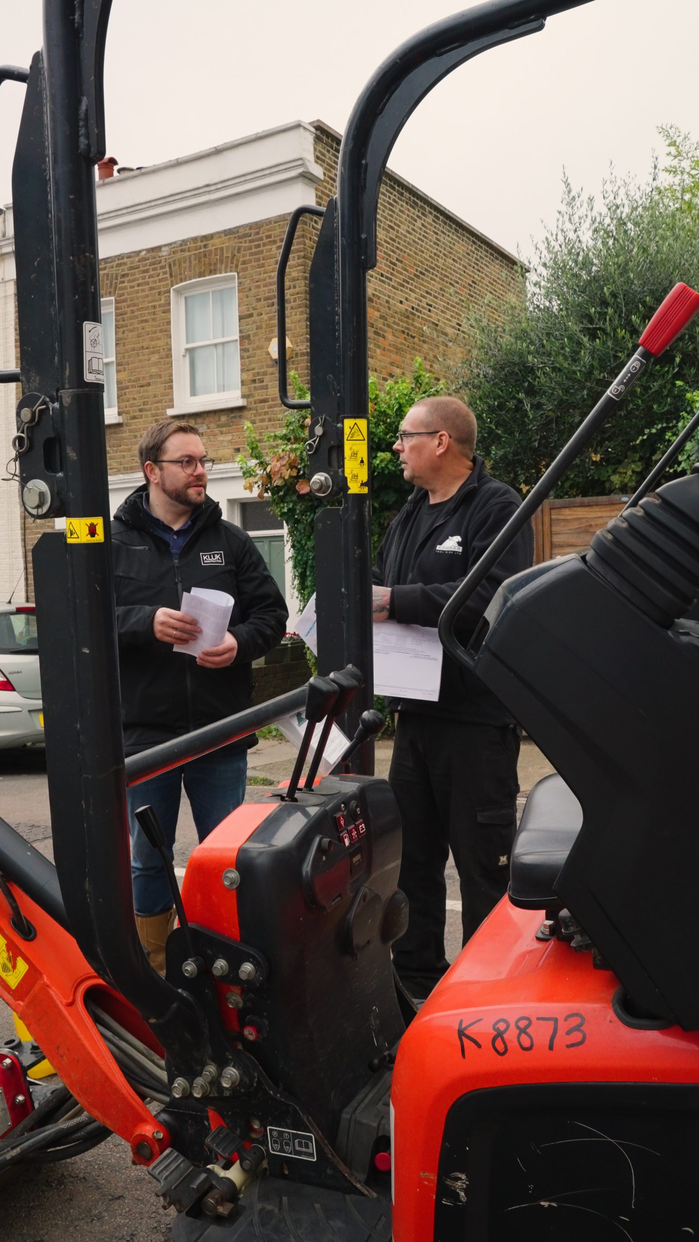 Marcin Kluk on site meet in Barnes